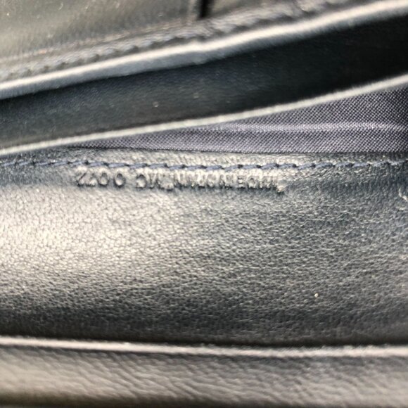 Christian Dior Monogram Wallet Blue Oblique Canvas Bifold Zip Rectangle - Picture 16 of 16